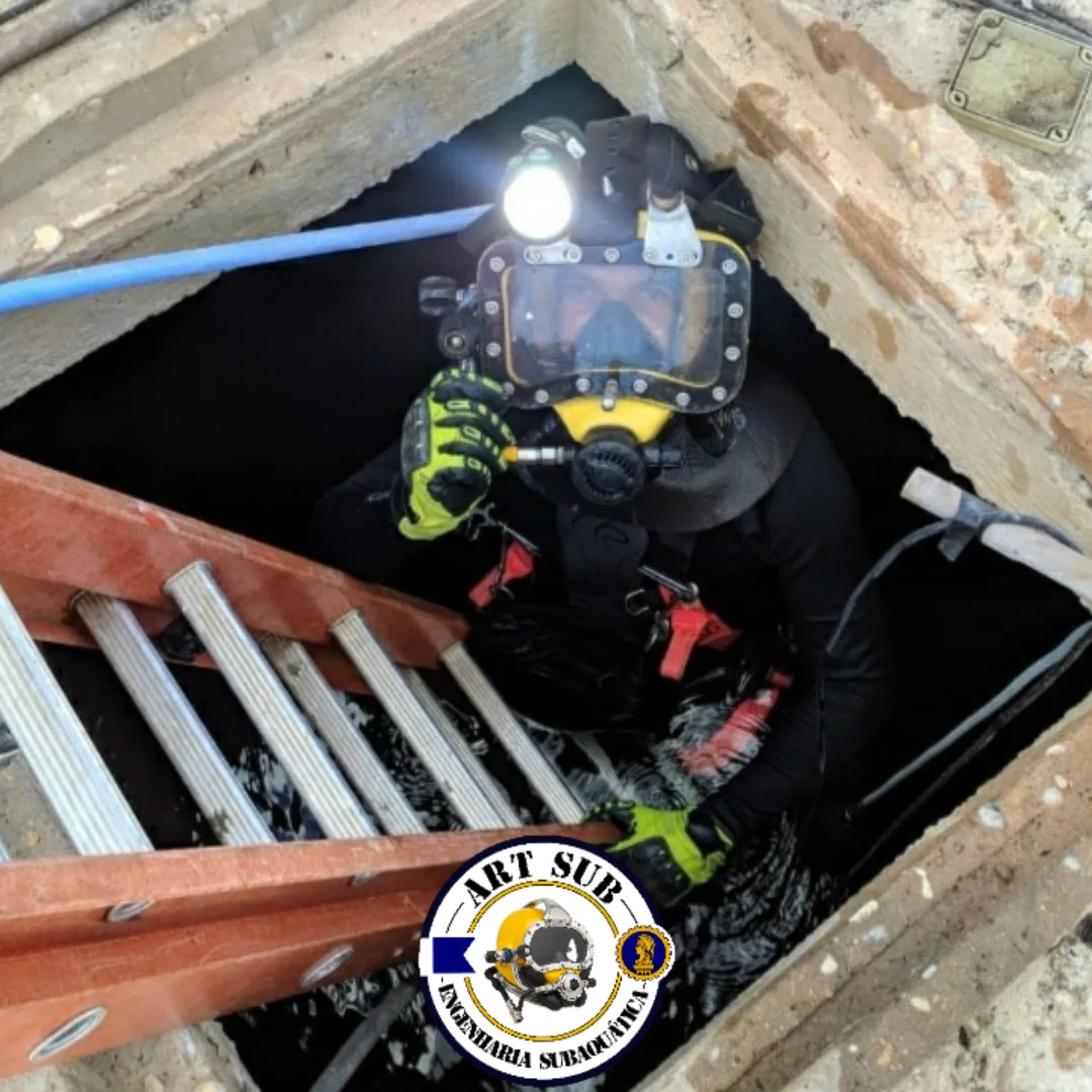 Inspeção subaquática fotográfica profissional em Jacareí SP e Vale do Paraíba